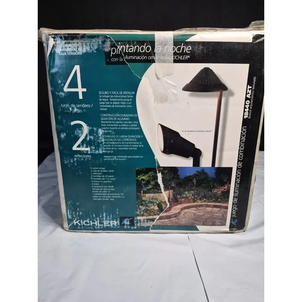 New Kichler Accent LANDSCAPE Lights Arch, Black Durable Aluminum, Low Voltage
